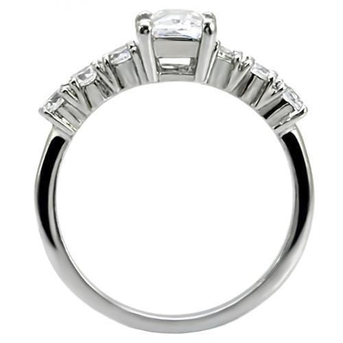 Vintage Wedding Rings TK002 Stainless Steel Ring with AAA Grade CZ