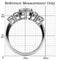 Vintage Wedding Rings TK003 Stainless Steel Ring with AAA Grade CZ