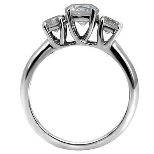 Vintage Wedding Rings TK004 Stainless Steel Ring with AAA Grade CZ