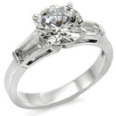 Vintage Wedding Rings TK005 Stainless Steel Ring with AAA Grade CZ