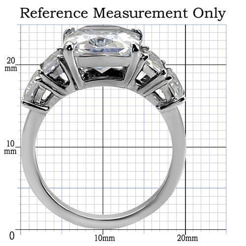 Vintage Wedding Rings TK007 Stainless Steel Ring with AAA Grade CZ