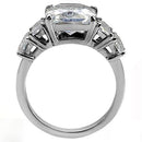 Vintage Wedding Rings TK007 Stainless Steel Ring with AAA Grade CZ