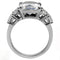 Vintage Wedding Rings TK007 Stainless Steel Ring with AAA Grade CZ