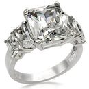 Vintage Wedding Rings TK007 Stainless Steel Ring with AAA Grade CZ