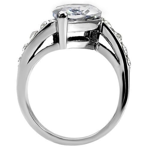 Vintage Rings TK008 Stainless Steel Ring with AAA Grade CZ