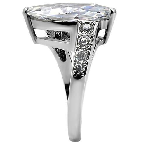 Vintage Rings TK008 Stainless Steel Ring with AAA Grade CZ