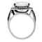 Vintage Rings TK010 Stainless Steel Ring with AAA Grade CZ