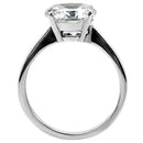 Vintage Rings TK013 Stainless Steel Ring with AAA Grade CZ