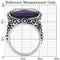 Vintage Rings TK015 Stainless Steel Ring with AAA Grade CZ in Amethyst