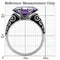 Vintage Rings TK017 Stainless Steel Ring with AAA Grade CZ in Amethyst