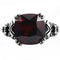 Vintage Rings TK018 Stainless Steel Ring with AAA Grade CZ in Garnet