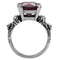 Vintage Rings TK018 Stainless Steel Ring with AAA Grade CZ in Garnet