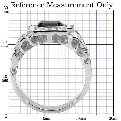 Mens Stainless Steel Rings TK02210 Stainless Steel Ring with Crystal