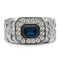 Mens Stainless Steel Rings TK02210 Stainless Steel Ring with Crystal