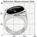 Mens Stainless Steel Rings TK02214 Stainless Steel Ring with Semi-Precious