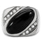 Mens Stainless Steel Rings TK02214 Stainless Steel Ring with Semi-Precious