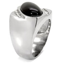 Mens Stainless Steel Rings TK02214 Stainless Steel Ring with Semi-Precious