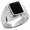 Mens Stainless Steel Rings TK02225 Stainless Steel Ring with Semi-Precious