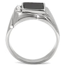 Mens Stainless Steel Rings TK02225 Stainless Steel Ring with Semi-Precious