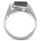 Mens Stainless Steel Rings TK02225 Stainless Steel Ring with Semi-Precious