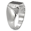 Mens Stainless Steel Rings TK02225 Stainless Steel Ring with Semi-Precious