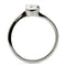 Vintage Rings TK023 Stainless Steel Ring with AAA Grade CZ