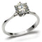 Vintage Rings TK025 Stainless Steel Ring with AAA Grade CZ