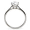 Vintage Rings TK025 Stainless Steel Ring with AAA Grade CZ