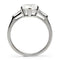 Vintage Rings TK027 Stainless Steel Ring with AAA Grade CZ