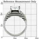 Vintage Rings TK028 Stainless Steel Ring with AAA Grade CZ