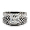 Vintage Rings TK028 Stainless Steel Ring with AAA Grade CZ