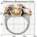 Vintage Rings TK044 Stainless Steel Ring with AAA Grade CZ