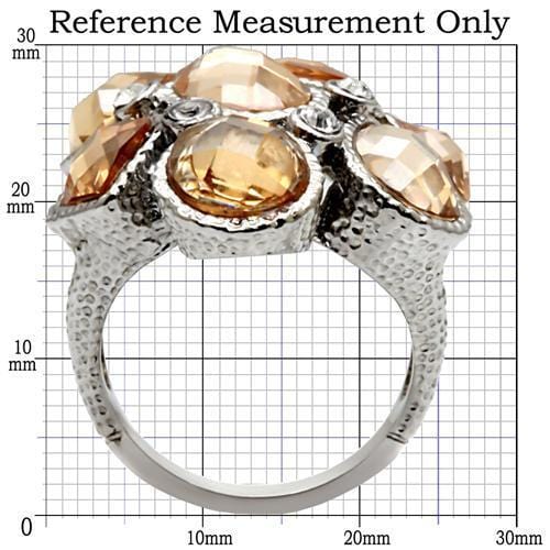 Vintage Rings TK044 Stainless Steel Ring with AAA Grade CZ