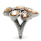 Vintage Rings TK044 Stainless Steel Ring with AAA Grade CZ