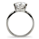 Vintage Rings TK046 Stainless Steel Ring with AAA Grade CZ