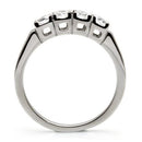 Vintage Rings TK047 Stainless Steel Ring with AAA Grade CZ