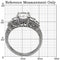 Vintage Rings TK057 Stainless Steel Ring with AAA Grade CZ