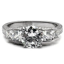 Vintage Rings TK057 Stainless Steel Ring with AAA Grade CZ