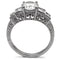 Vintage Rings TK057 Stainless Steel Ring with AAA Grade CZ