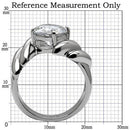 Vintage Rings TK060 Stainless Steel Ring with AAA Grade CZ