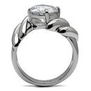 Vintage Rings TK060 Stainless Steel Ring with AAA Grade CZ