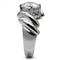 Vintage Rings TK060 Stainless Steel Ring with AAA Grade CZ