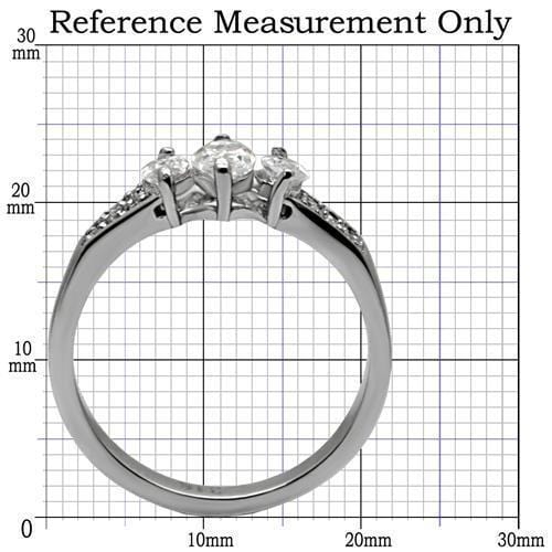 Vintage Rings TK061 Stainless Steel Ring with AAA Grade CZ