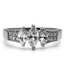 Vintage Rings TK061 Stainless Steel Ring with AAA Grade CZ