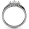 Vintage Rings TK061 Stainless Steel Ring with AAA Grade CZ