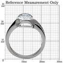 Vintage Rings TK064 Stainless Steel Ring with AAA Grade CZ