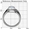 Vintage Rings TK064 Stainless Steel Ring with AAA Grade CZ