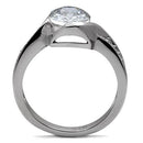 Vintage Rings TK064 Stainless Steel Ring with AAA Grade CZ