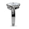 Vintage Rings TK064 Stainless Steel Ring with AAA Grade CZ