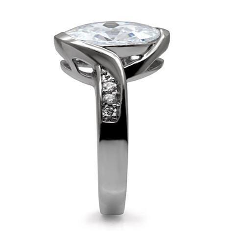 Vintage Rings TK064 Stainless Steel Ring with AAA Grade CZ